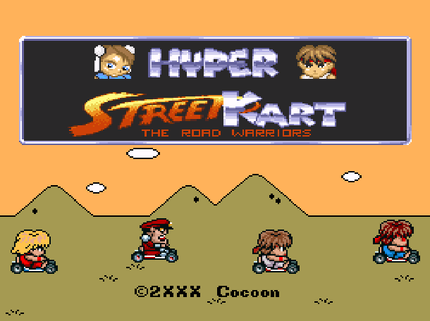 Hyper Street Kart (Hack) — Title screen